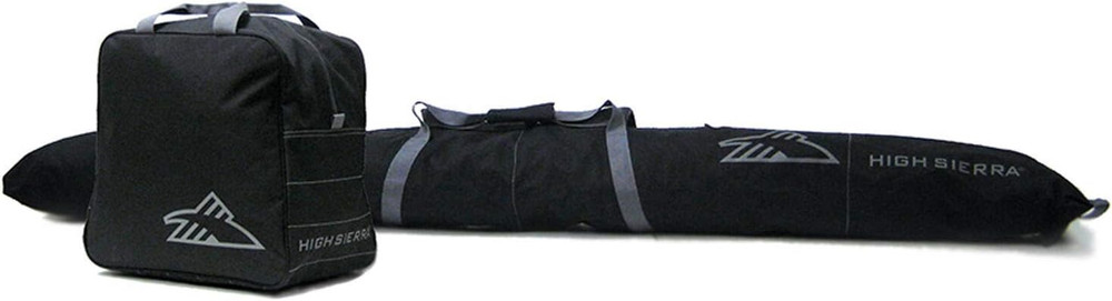 Ski Bag & Sku Boot Bag Combo, Black/Black, One Size