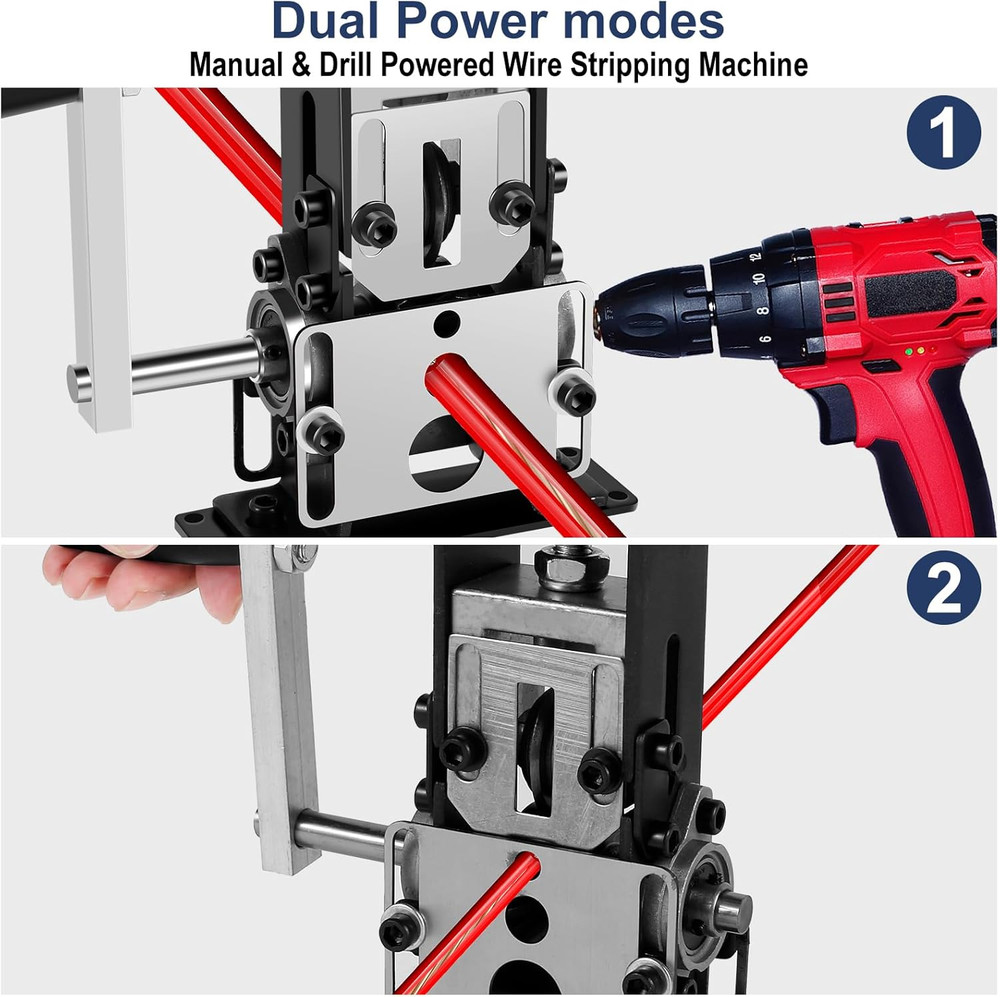 Manual Wire Stripper Machine, 0.06''-0.98'' Scrap Copper Wire Stripping Machine