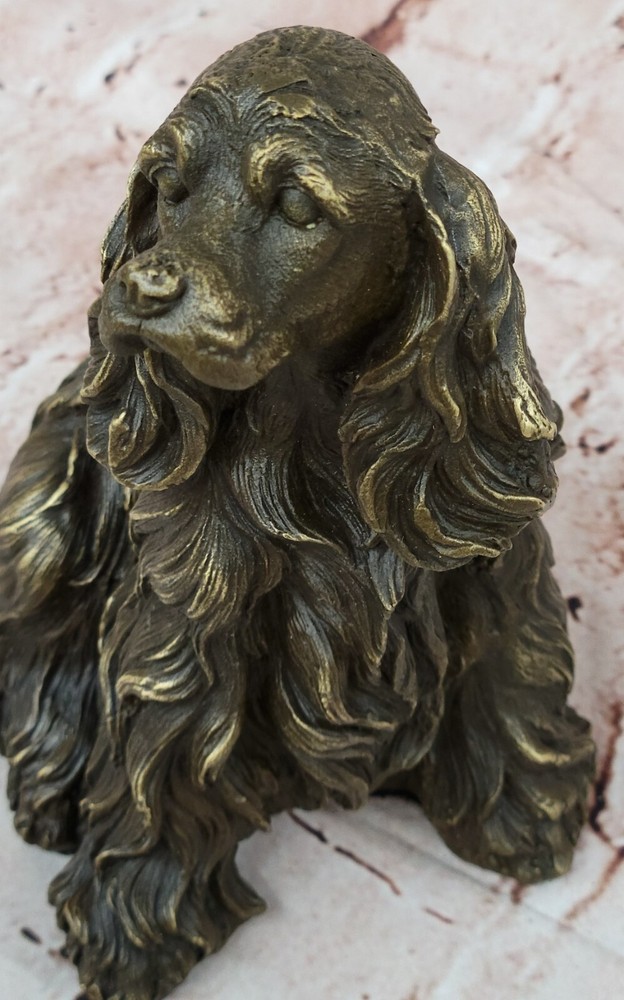 Exquisite Solid Bronze Cocker Spaniel by Artist Williams Perfect Pet Lover