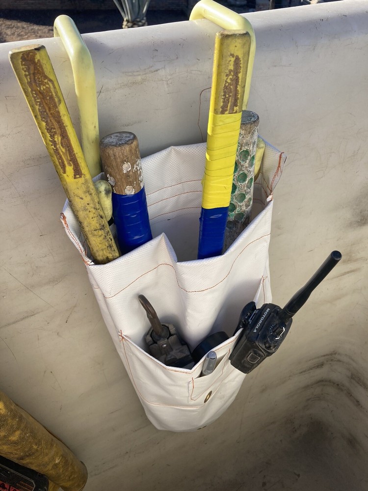 Lineman Bucket Bag, Compression Tool/ACSR Cutters Holder, Lineman Tool, White