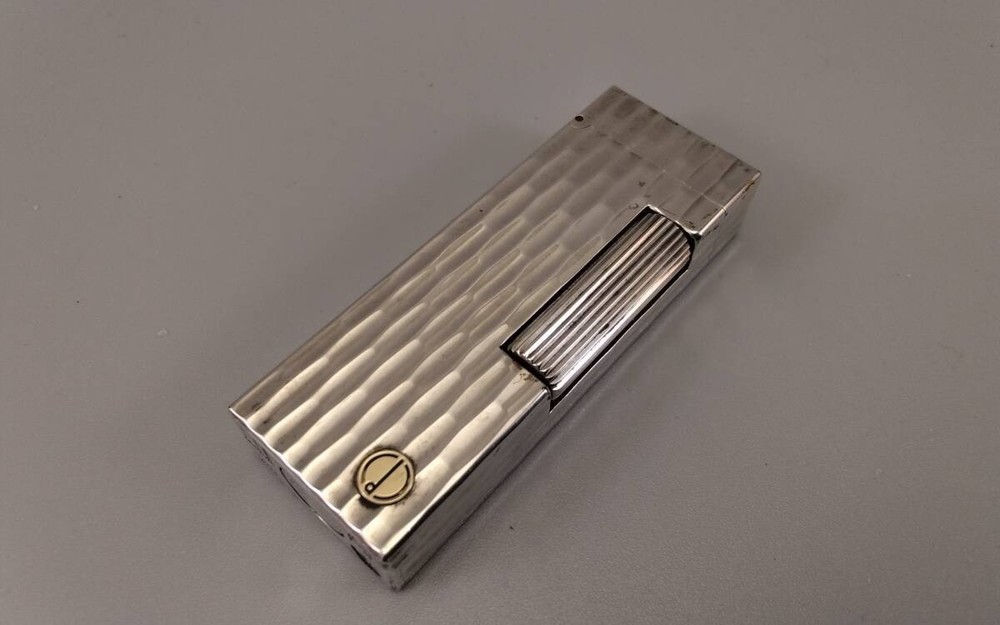 Dunhill D Mark Silver Bamboo Cigar Cutter Fully Functional