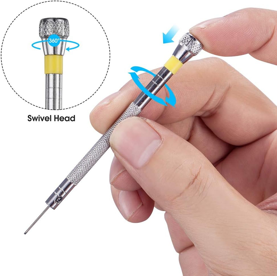 Premium 6PCS Micro Precision Screwdriver Set, 0.8-1.6Mm, Extra Replacement Blade