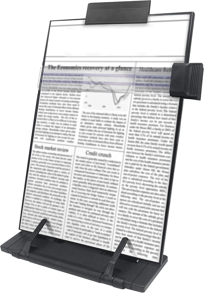 Desktop Document Book Holder W/ 7 Adjustable Positions Black Document Holder