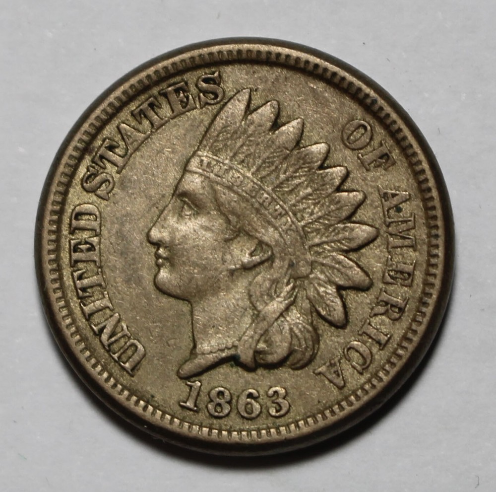 1863 Indian Head Cent UR599