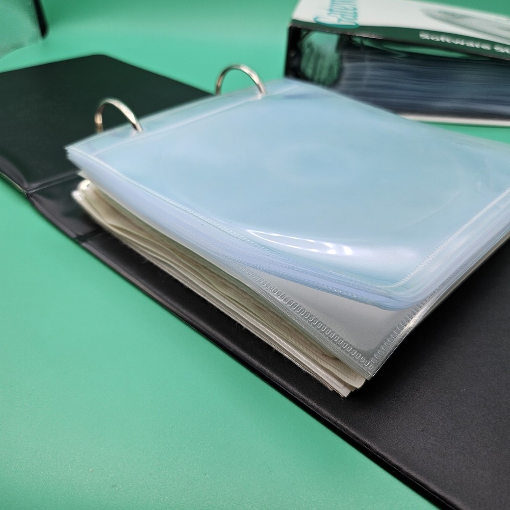 1999 Gateway Computers Software CD-ROM Disc Storage 2 Ring Binder 1.5" LOT OF 2