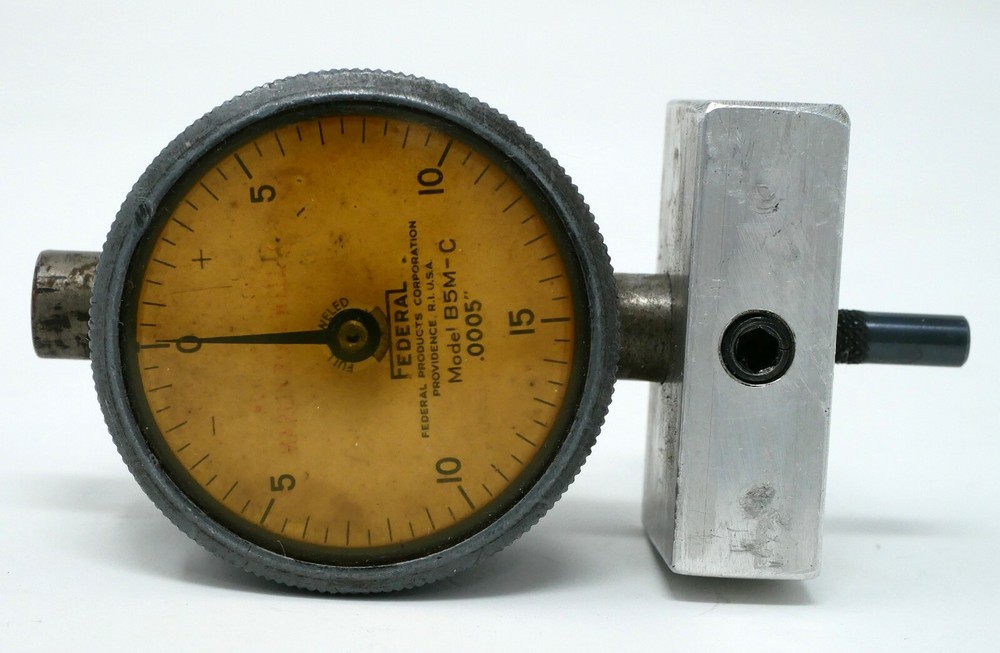 FEDERAL PRODUCTS B5M-C .005" 0-15-0 Dial Indicator