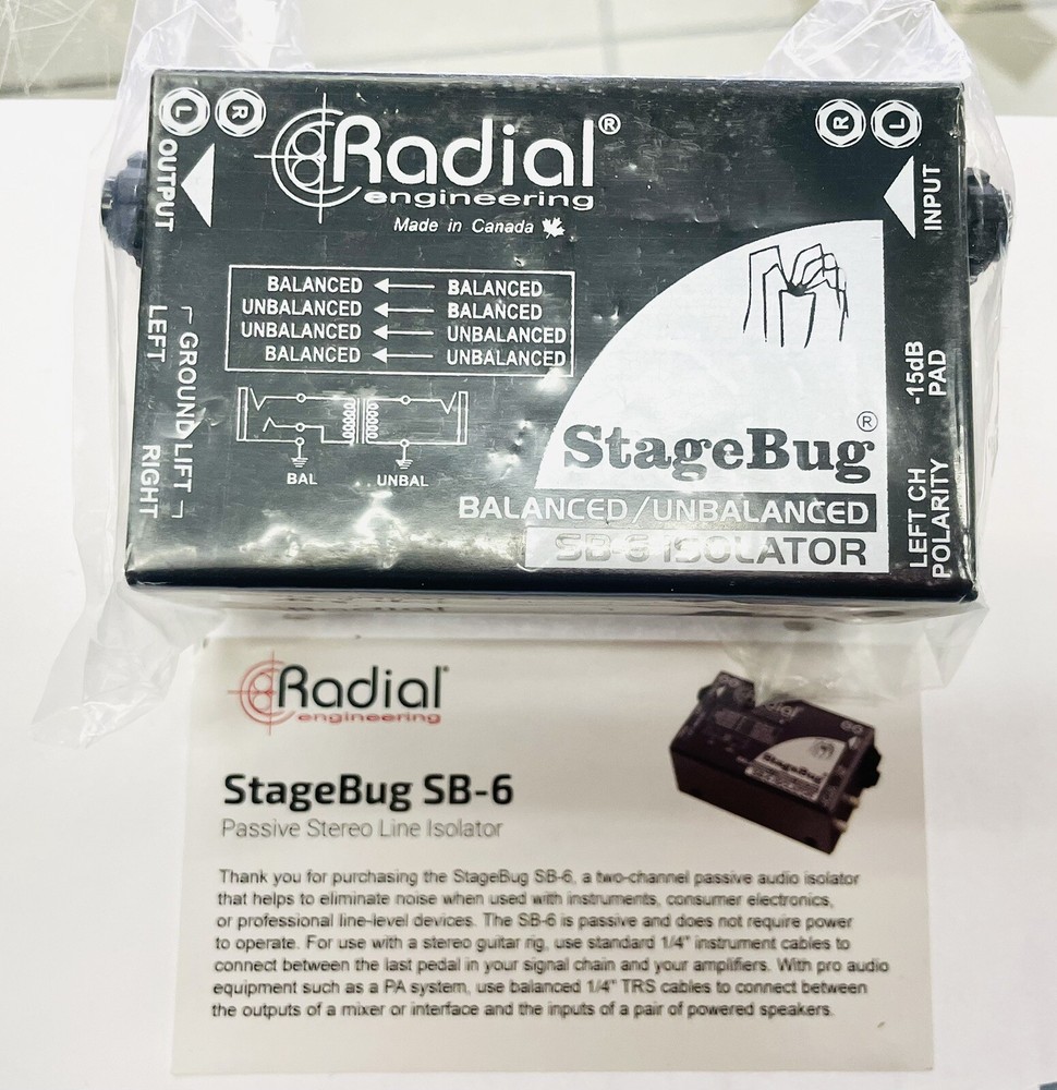 Radial StageBug SB-6 Stereo Isolator