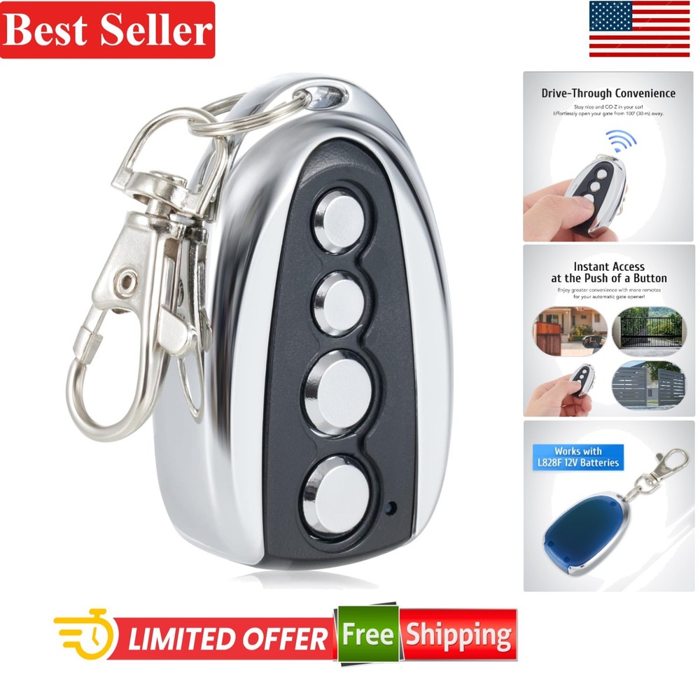 Remote Control for Sliding Gates - 100 Ft Range, Auto Close & Easy Programming