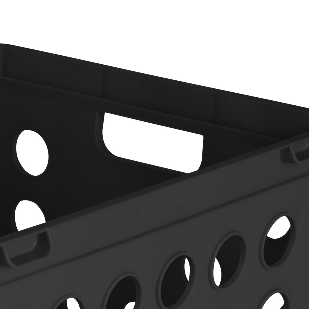 Sterilite File Crate, Versatile Plastic Storage Bin with Through Handles