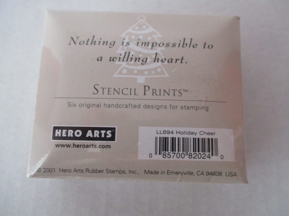 Hero Arts mounted rubber stamp set-LL694 Holiday Cheer
