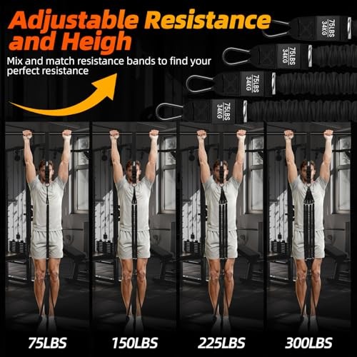 Pull Up Assistance Bands - Adjustable Heavy Duty Resistance Band for Pull Black