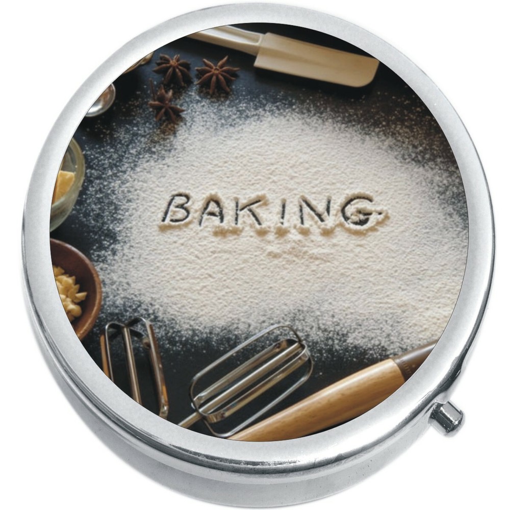 Baking Medicine Vitamin Compact Pill Box