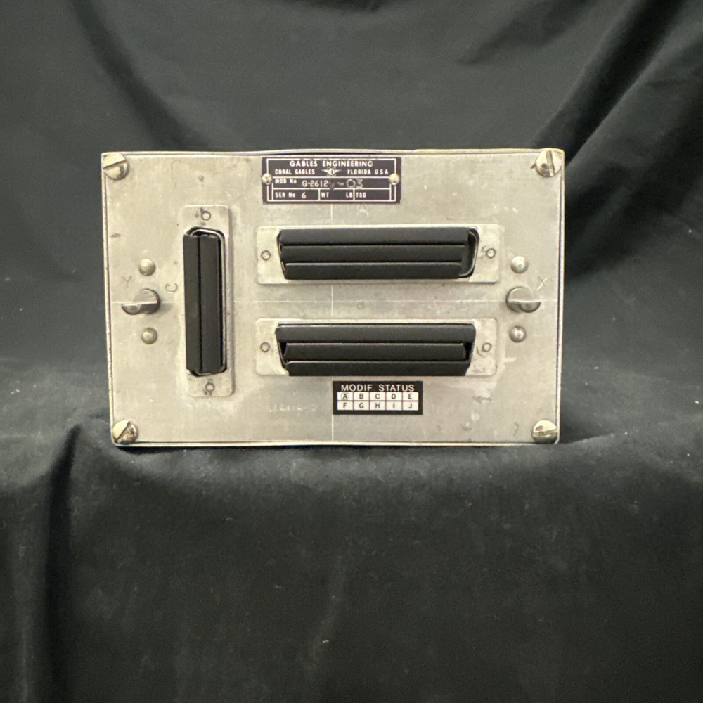 Comm/Nav Panel; G-2612-03; 6; SERVICEABLE