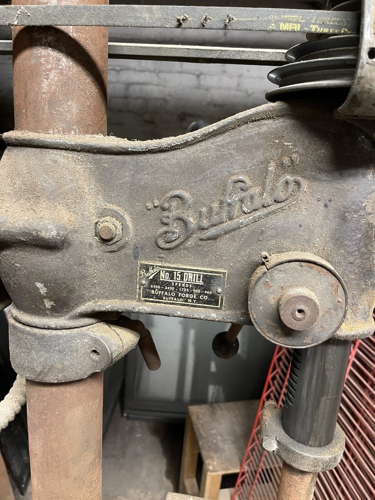 Antique Buffalo No 15 Inch Drill Press Nice !!