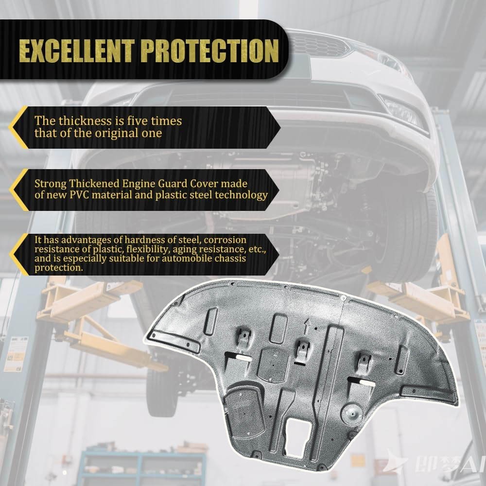 Replacement Front Forward Undercar Shield Fits KIA K5 2021-2025 Engine Mud Flaps