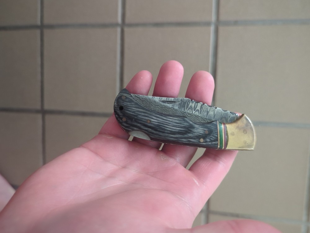 Damascus Pocket Knife