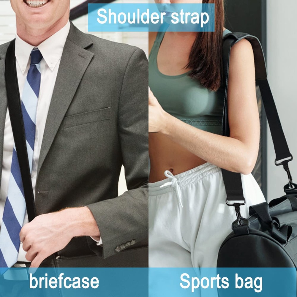 Askuko Shoulder Strap 56 Inch, Universal Adjustable Large, Black