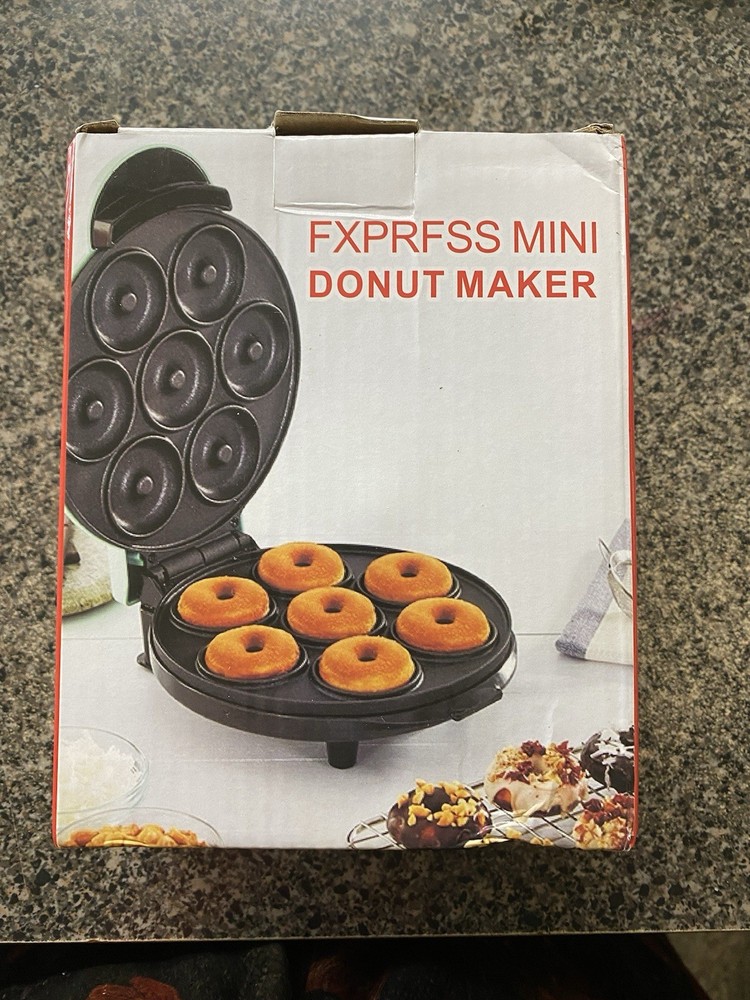 Mini Donut Maker Machine for Kid-Friendly Breakfast, Snacks, Desserts