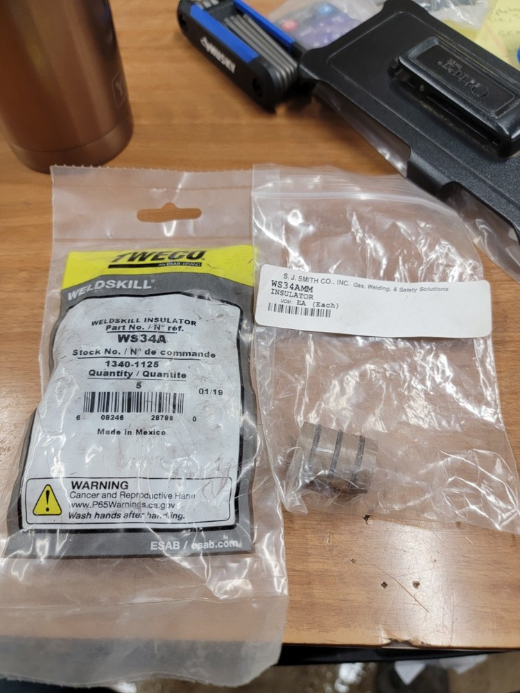 Tweco WS34A Weldskill Insulator 13401125 6 pack. WW7