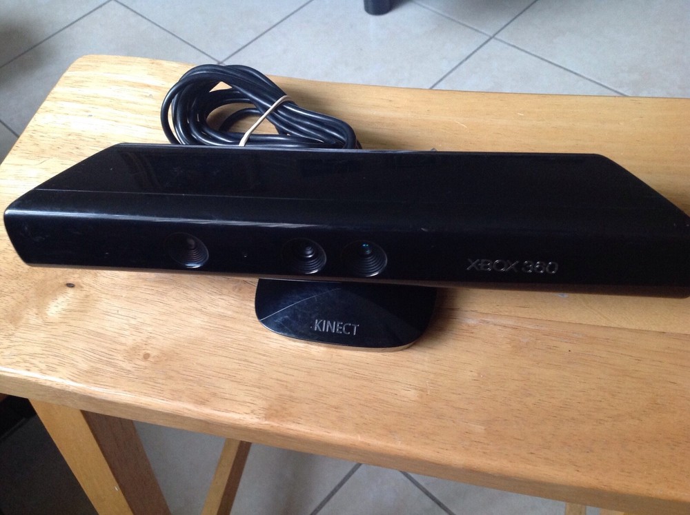 Genuine Microsoft Xbox 360 Kinect Connect Black Sensor Bar Model #1414