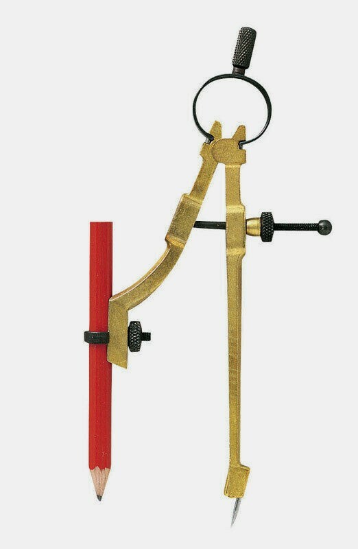 General Tools Precision 9" PENCIL COMPASS Protractor & Pencil Included 842 NEW!!