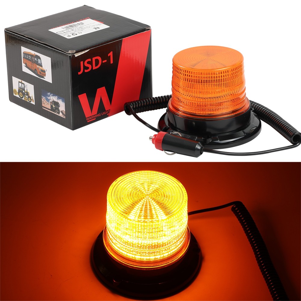 Emergency Rotating Rooftop Flash Strobe Beacon Light 12V ,Magnetic Mount Warning
