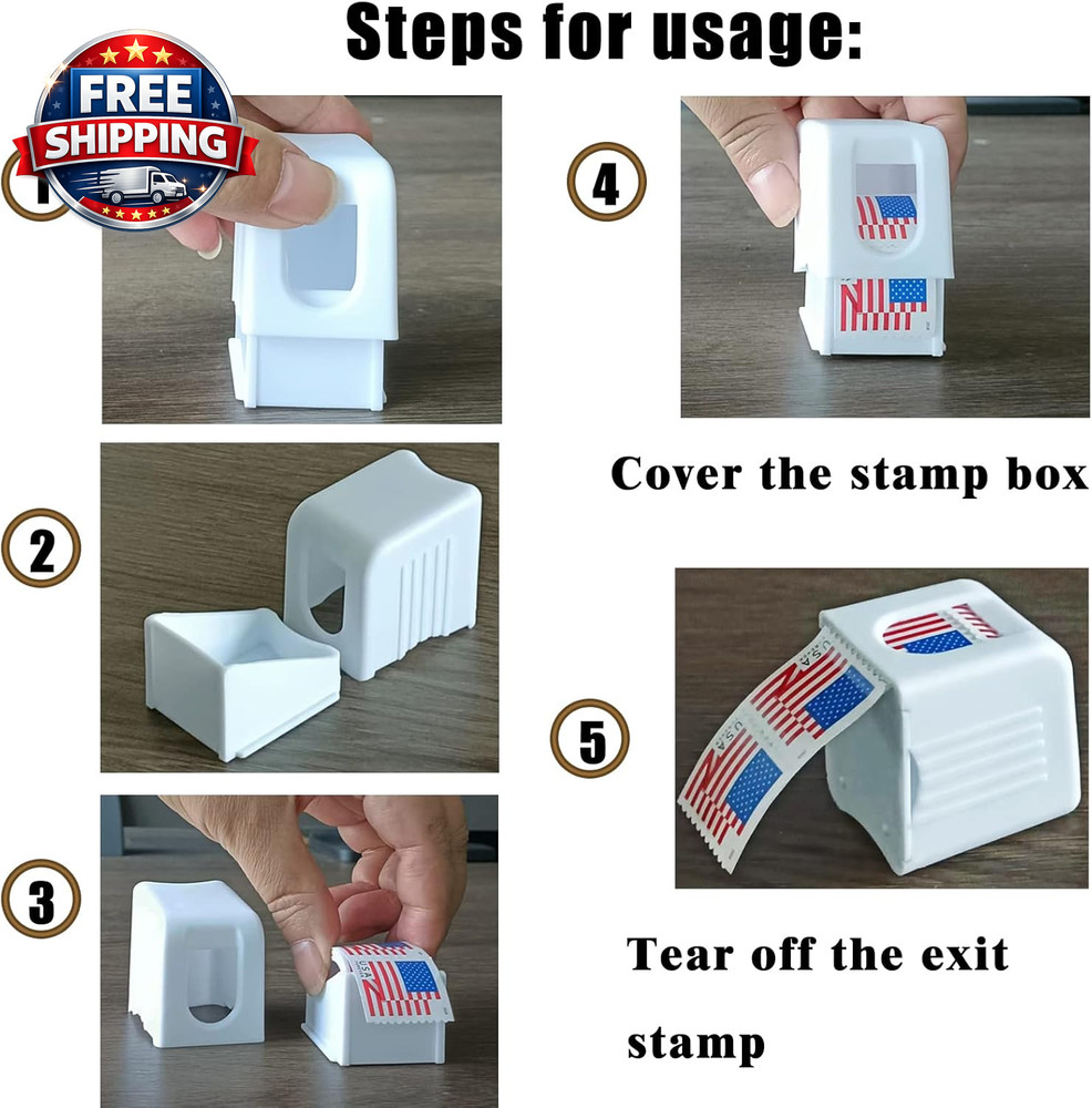 Effortless Stamp Roll Dispenser for 100 Stamp Rolls - Organize with Ease!