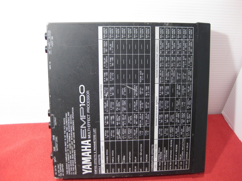 Yamaha Guitar Studio Multi Effects Processor EMP100 Tested MIJ w/ power supply