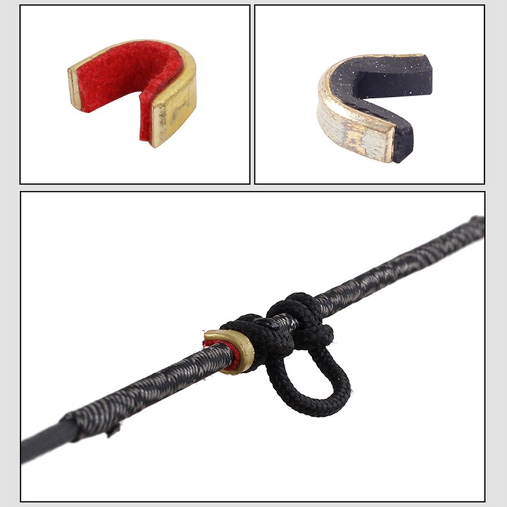 20Pcs Archery String Nocking Points Bow String Buckle Clips Cam String Nocks Red