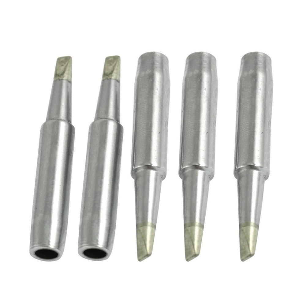 5 Pcs Replaceable 3mm Chisel Width Soldering Solder Iron Tip 900M-T-3.2D