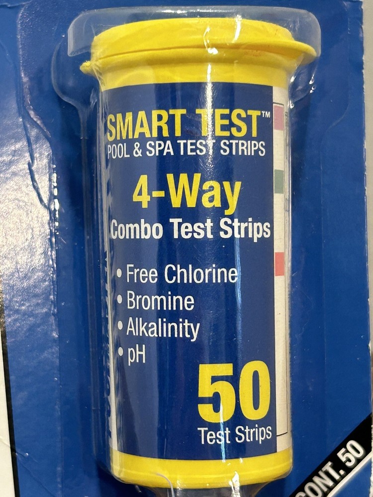 Poolmaster Smart Test 50 Count 4-Way Combo Pool Test Strips Pool/Spa