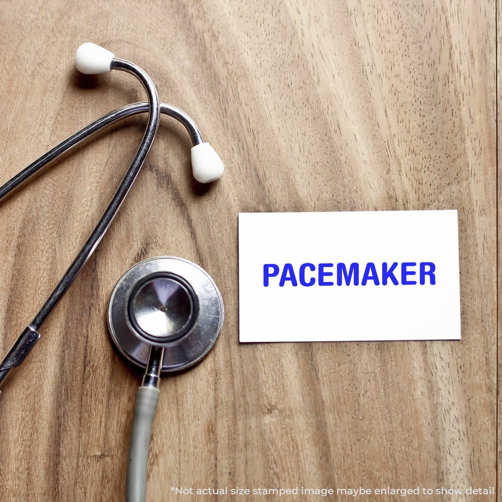 Pacemaker Rubber Stamp Size 1/2" Tall x 1-1/2" Wide