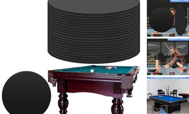 Billiard Pool Table Leg Shims, 3" Diameter Rubber Pool Table Round/30Pcs