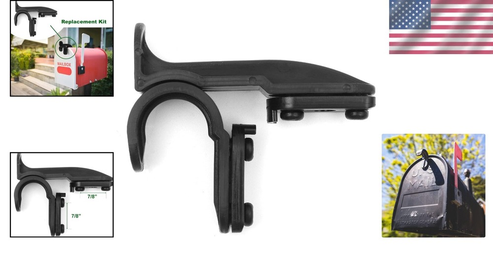Mailbox Latch Replacement Kit - Durable Clip-On Set for Standard Mailboxes