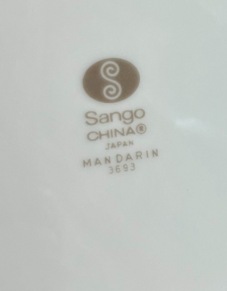 Sango Mandarin Creamer And Sugar With Lid