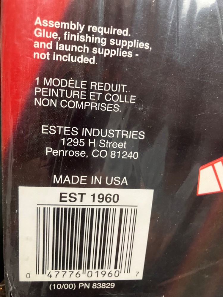 Original (not reissue) Estes Nova Payloader Flying Rocket Kit #1960 -Sealed