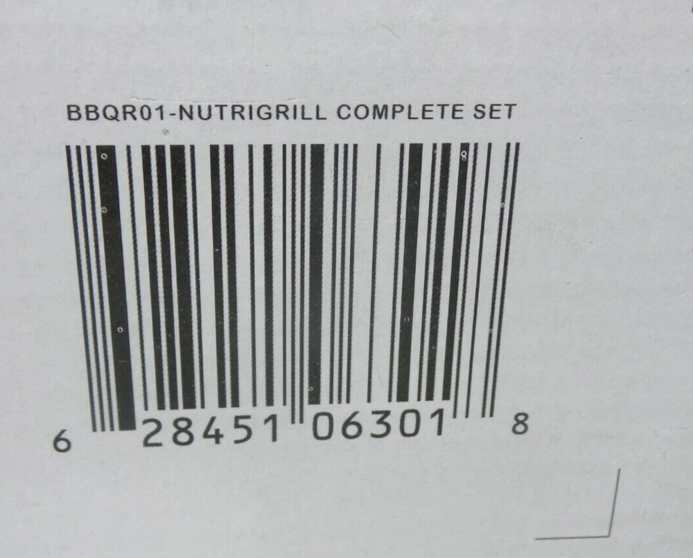 $159.00 NUTRIGRILL BBQR01 - 1200W ELECTRIC TABLETOP BBQ COMPLETE SET