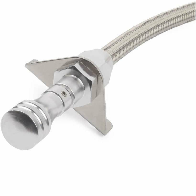 4L80E Chrome Stainless Transmission Dipstick Firewall Mount for GM Chevy