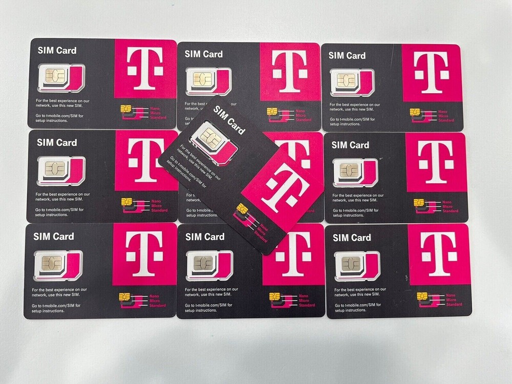 25 Count T-Mobile SIM Cards BLANK/ NON-Activated SIM Card ONLY
