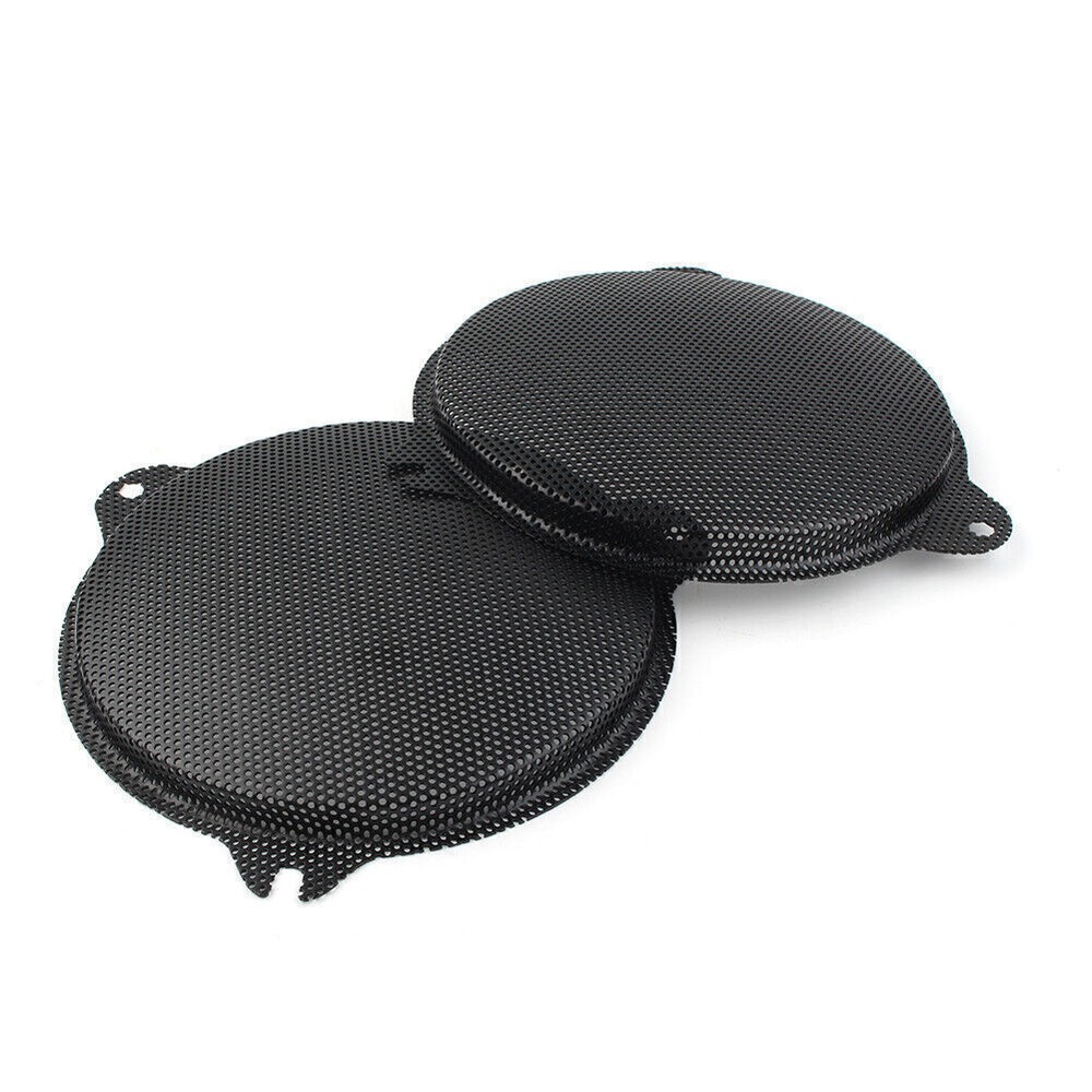 Front Mesh Speaker Grills Black for Harley Davidson Electra Glide 2014-2018 2pcs