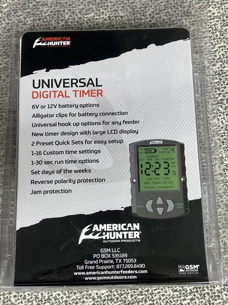 American Hunter AH-UTM Universal Game Feeder Timer