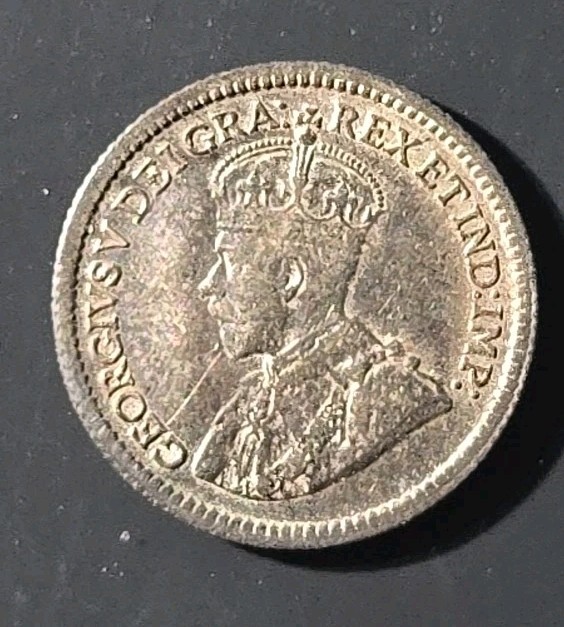 1912 Canada 5 cent silver - Solid AU stk#K975