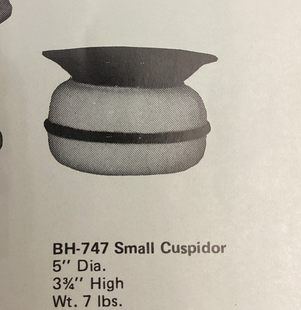 Byron BH747 Small Cuspidor Vintage 1971 Ceramic Slip Casting Mold