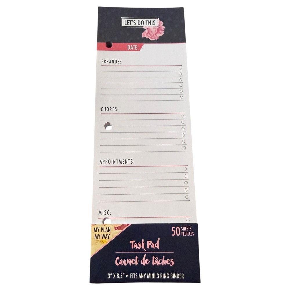My Plan My Way 50 Sheets Task Pad Let's Do This