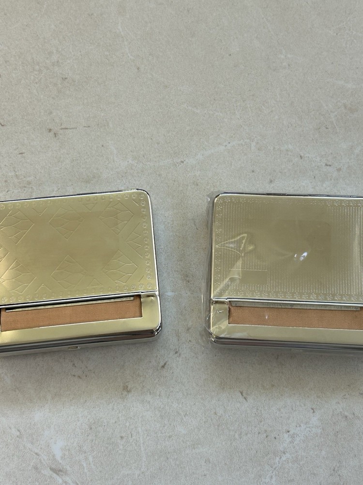 2 Chrome Automatic Tobacco Rolling Box 2 Different Designs