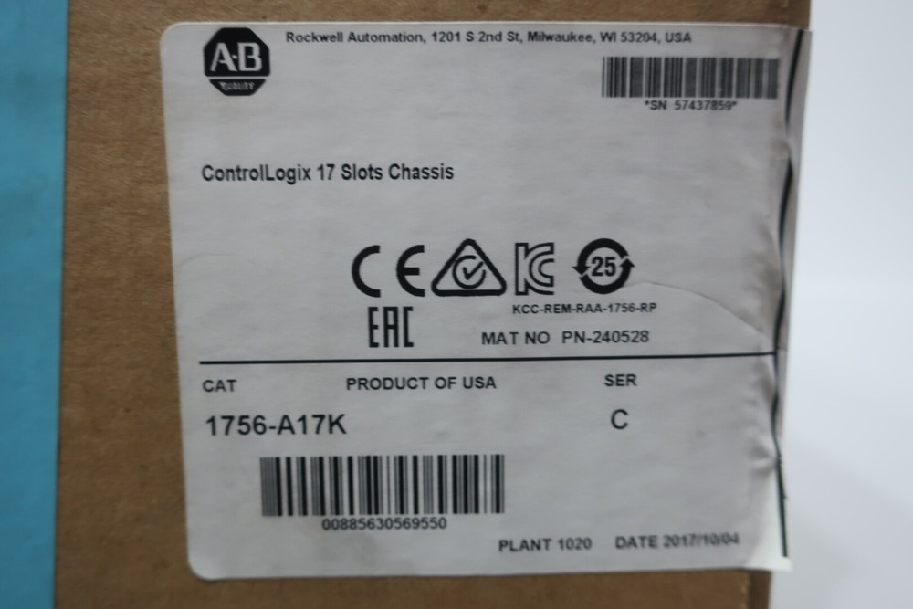 Allen Bradley 1756-A17K Chassis Module