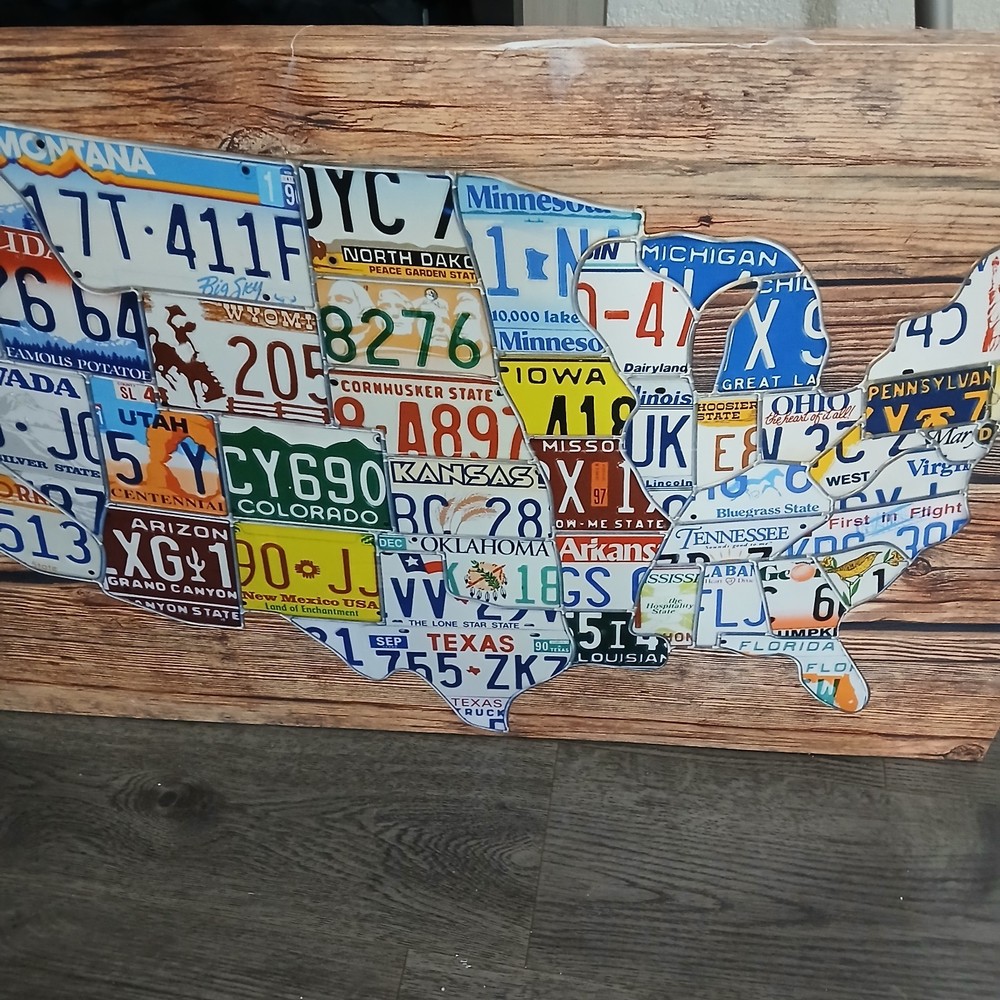 License Plate Map.