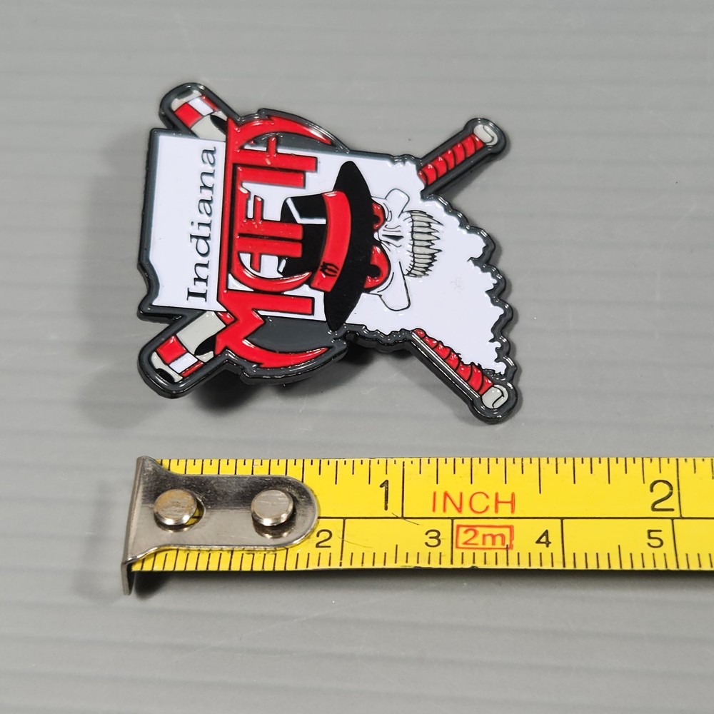 Indiana Mafia Softball Skull Lapel Hat Pin