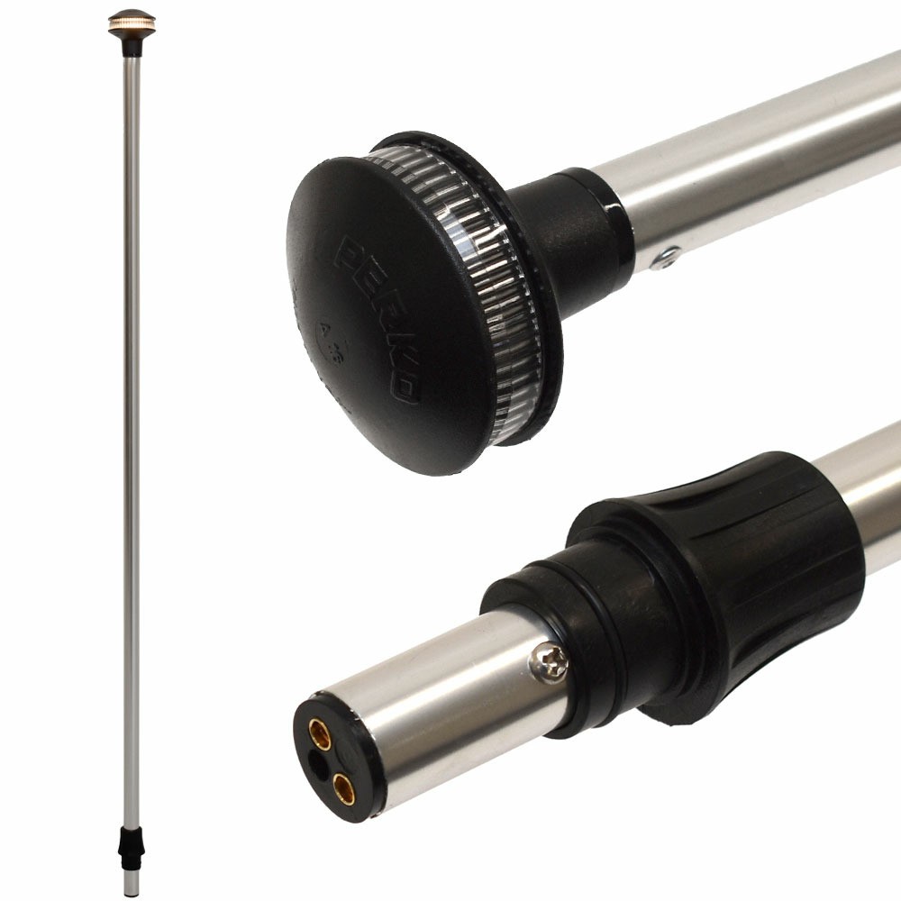 Perko Boat All-Round Pole Light 1440DP5CHR | 42 Inch Pole