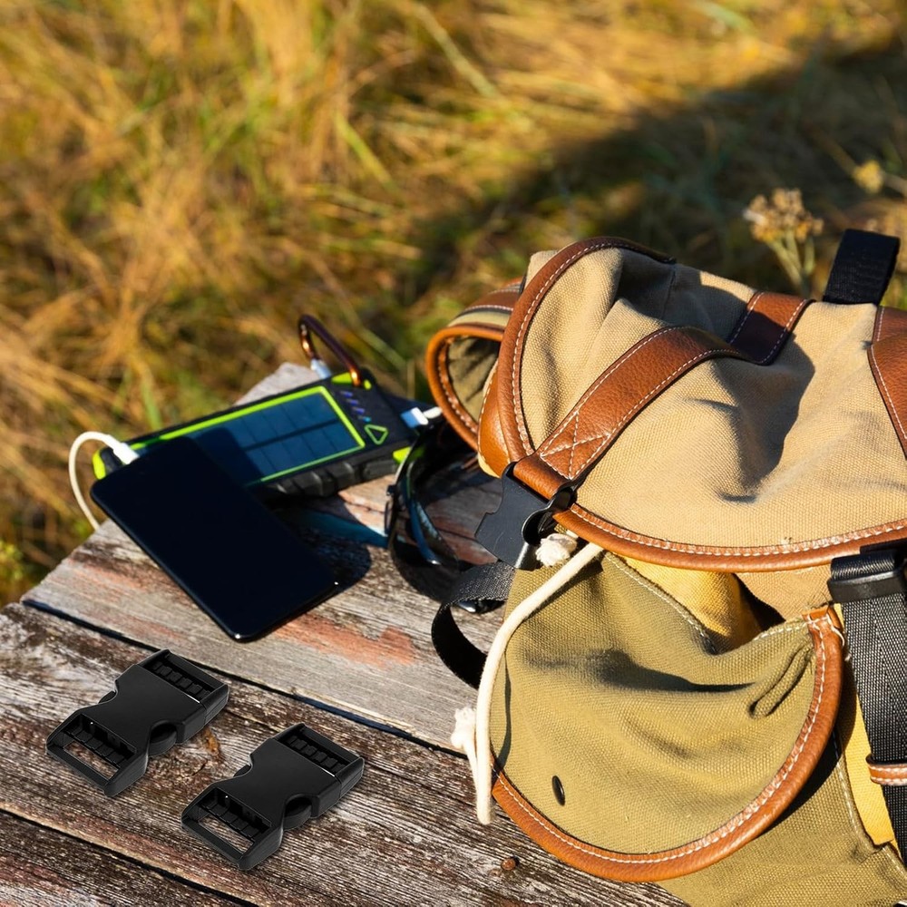 2 Pack 1" Buckle, Plastic Adjustable e-Shaped Buckle Snap Clips Clasps...